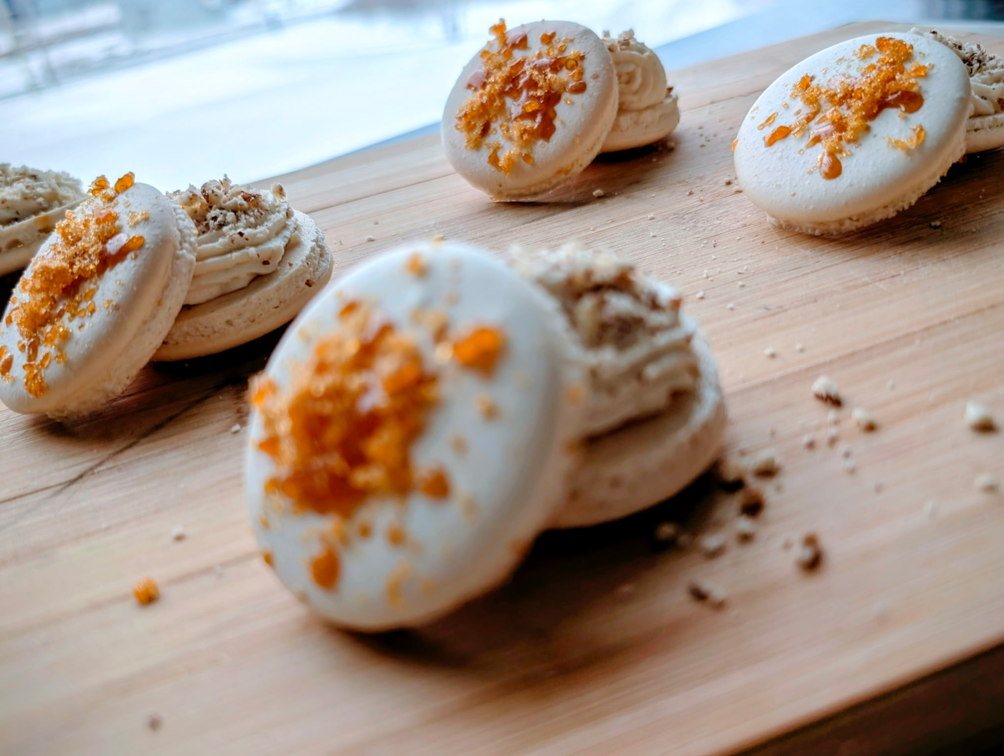 Zephyrs russes artisanaux aux fleurs comestibles